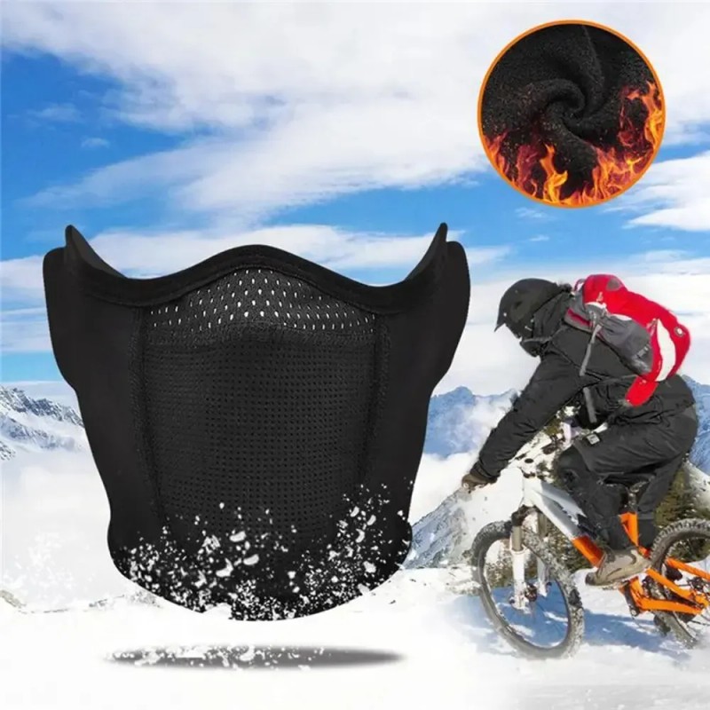 Pasamontañas Térmico Deportivo Con Malla Respirble Negro Liso One Size