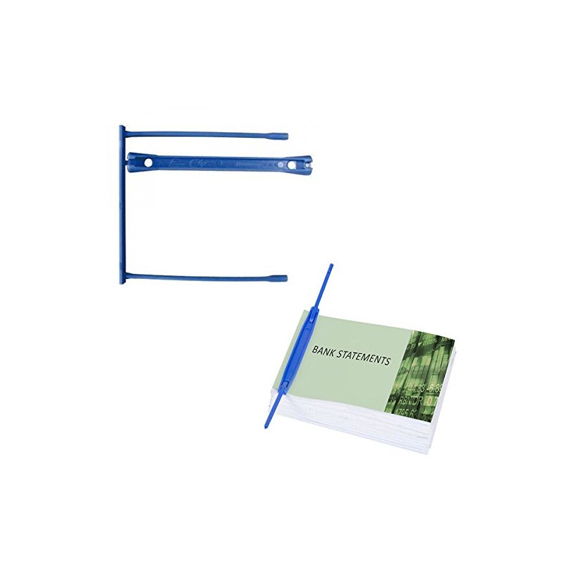 Q-Connect Binding E-Clip, Blue, Pack of 100