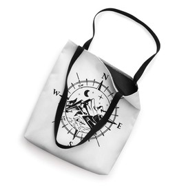 Compass Hiker Hiking Mountain Lover Adventure Outdoors Tote Bag
