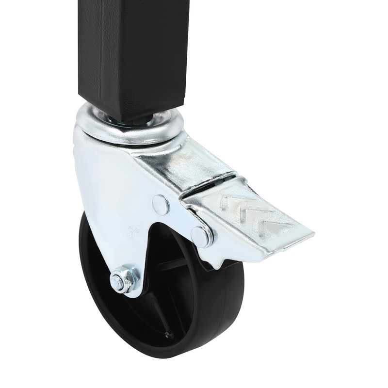 Receptacle Design Mobile Workbench with Universal Wheels, Height Adjustable Workbench