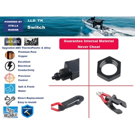 Kill Switch & Safety Lanyard Replacement for Johnson Evinrude OMC BRP Sierra MP28870, 432230, 585134