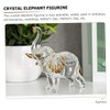 Gatuida Crystal Elephant Figurine Elegant Desktop Decor Craftsmanship Crystal Material