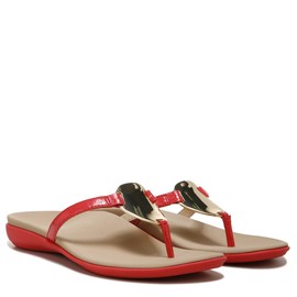 Vionic Raysa Women's Toe Post Supportive Sandal Poppy - 6.5 Medium