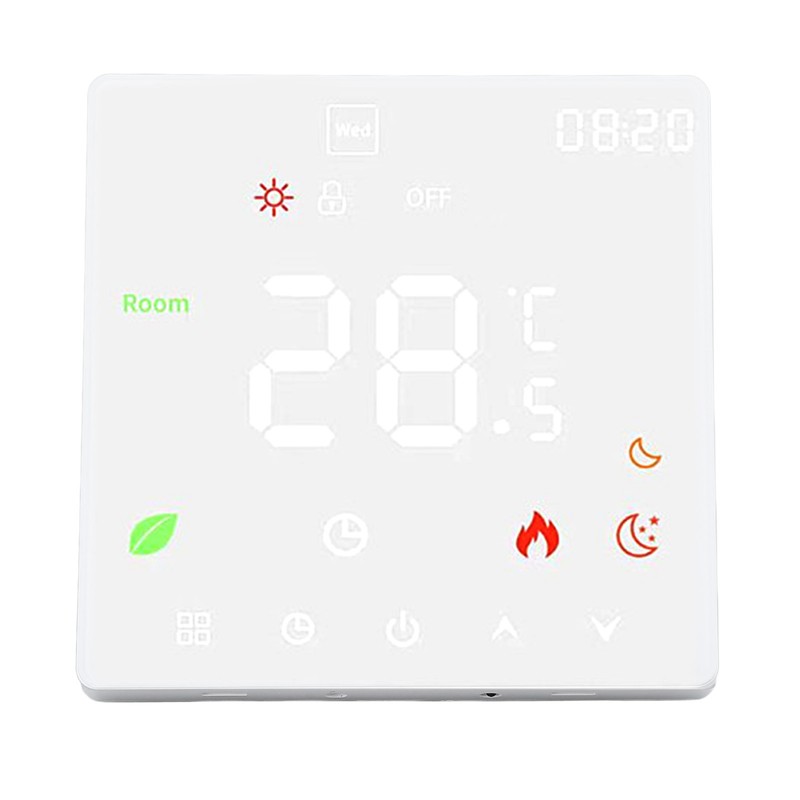 Smart Thermostat Touch Screen Programmable Floor Heating Thermostat for Gas