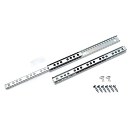 Ball Bearing Drawer Runners Groove Slides, H-17mm L-438mm (1 Pair)