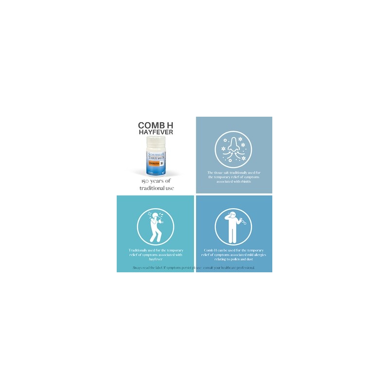 Schuessler Combination H Salt Tissues 125 Tablets