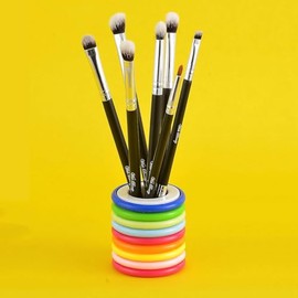 Wishbeauty 7-Piece Eye Brush Set – Vegan Eyeshadow, Eyeliner, Blending & Crease Brushes – Includes Pencil, Shader, Tapered & Definer – Soft Synthetic Bristles for Flawless Eye Makeup