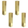 Tiazza 4Pcs Antique Pure Brass Corner Protectors Braces Classical Furniture