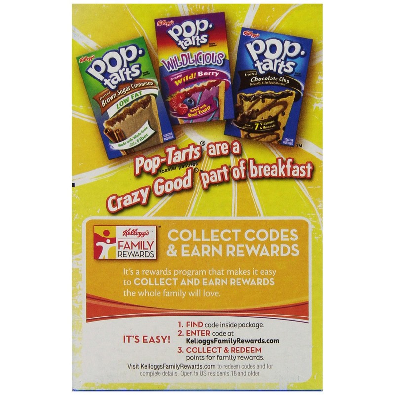 Kellogg's Pop-Tarts Frosted Blueberry Toaster Pastries 8 ct (Pack of