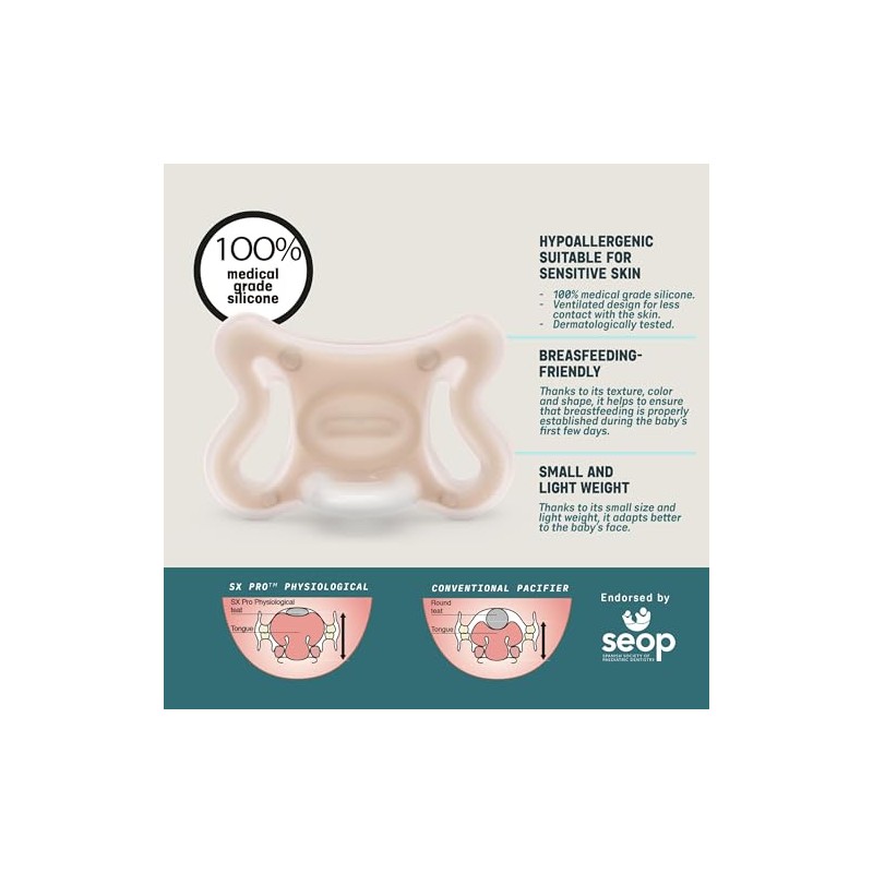 Suavinex, Chupete, 0-6 Meses, 2 Pack, Fair