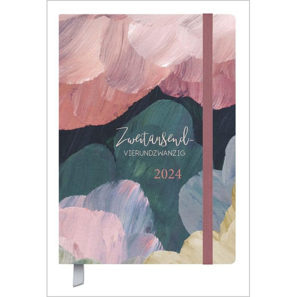 Terminkalender Campus Aquarell 18 Monate 2024/2025: Terminplaner 13 x 18,5