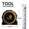 25ft(7.5-Meters) Tape Measure, Self-Lock, Dual Scale, Easy Read Measuring Tape