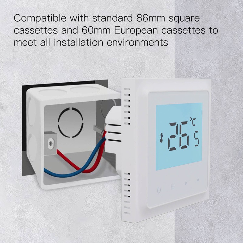 Digital Thermostat AC 90‑240V Accurate Control DIY Programming Underfloor Heating