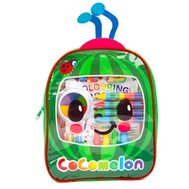 CoComelon Arts and Crafts Backpack - Childrens Backpacks Backpack - Kids Activity Packs Colouring Book - Travel Activity Packs for Kids