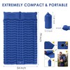 GIGART Double Sleeping Pad for Camping, Portable 4" Extra-Thick Camping