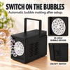 Portable Bubble Machine with Carry Handle, 10-Hole Automatic Bubble Blower