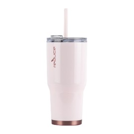 Reduce 34 oz Tumbler, Stainless Steel - Keeps Drinks Cold up to 24 Hours - Sweat Proof, Dishwasher Safe, BPA Free - Cotton, Opaque Gloss