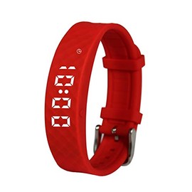 Red Pivotell Vibratime Vibrating Pill Reminder Alarm Watch - with up to 12 Daily Alarms