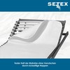 SETEX N450 Mattress Underlay with Grip Pads, Classic Design, White,