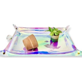 The Green Alcove Plant Repotting Mat for Indoor Outdoor Gardening Holographic Roll Out Potting...