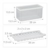 Relaxdays Ice Cube Tray Set, 5 Ice Cube Trays, BPA