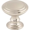 Top Knobs TK321BSN Chareau Collection 1-1/2" Reeded Knob, Brushed Satin