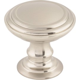 Top Knobs TK321BSN Chareau Collection 1-1/2" Reeded Knob, Brushed Satin Nickel
