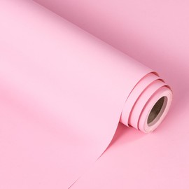 WRAPAHOLIC Kraft Pink Wrapping Paper Roll - Mini Roll - 17 Inch x 33 Feet - Solid Color Wrapping Paper Perfect for Girls Birthday, Wedding, Baby Shower, Bridal Shower