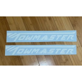 Tow Master Trailers  Replacement TRAILER DECAL Stickers - SET OF 2 - 24” White