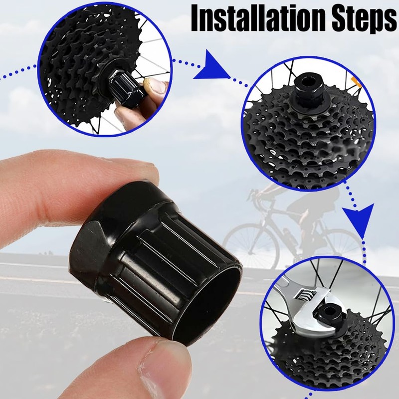 HayLniXy 2PCS Bike Cassette Lockring Tool Multifunctional Freewheel Remover Tool