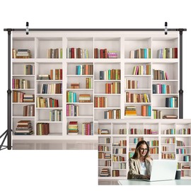 LYWYGG 7X5FT Fond Photo StudioVinyl Photography Background Office Backdrop Library Backdrop Book Backdrop Bookshelf Backdrop Vintage Bookcase Magic Books Ancient Library Photo Studio Backdrop CP-259
