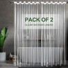 UFRIDAY 9G Thick Clear Shower Curtain Liner 2 Pack, 72