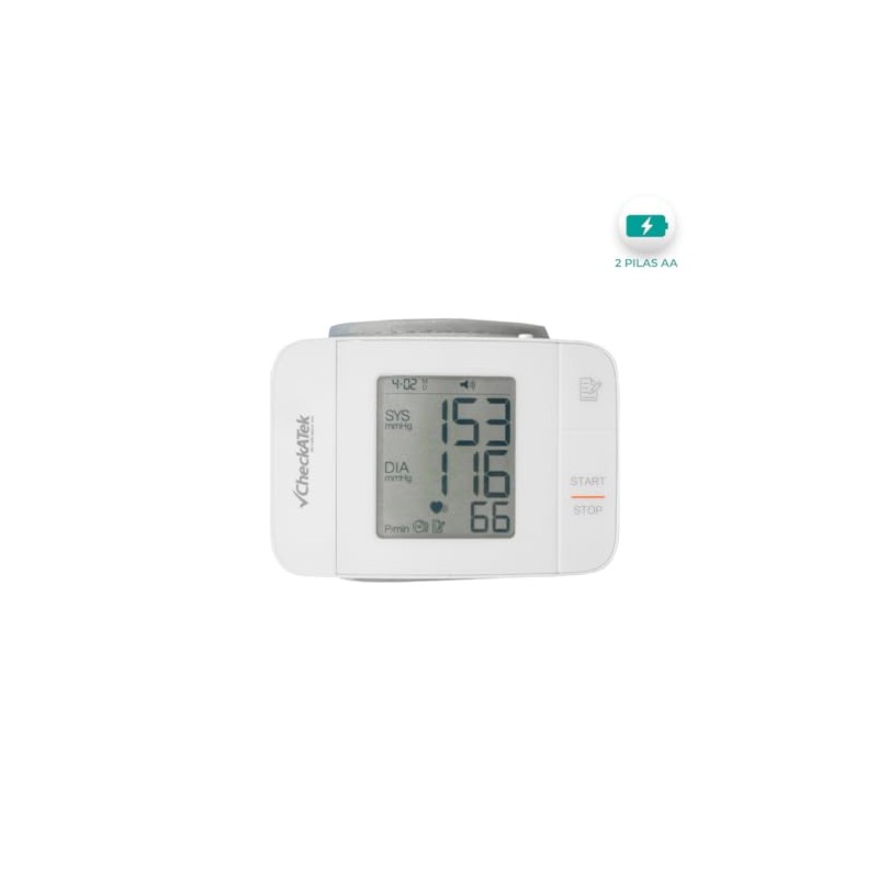 Checkatek BD-5 Baumanómetro Digital de Muñeca con Voz, Medición Automática