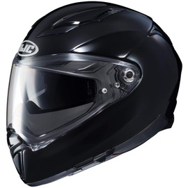 HJC F70 Men's Street Motorcycle Helmet - Black / X-Small