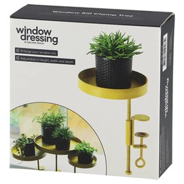 Esschert Design Flower Pot Holder with Clamp Round Golden S