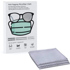 Anti-fog microfibre cleaning cloth for glasses, reusable up to 250 times, up to 12 hours of immediate protection, protects against fogging glasses, anti-fog masks.