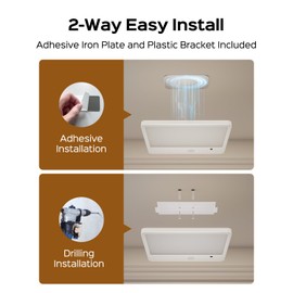 JACKYLED 2 Pack New Upgraded Rechargeable Motion Sensor Ceiling Light with Remote,8000mAh Magnetic Wireless Ceiling Lights Battery Operated,LED Shower Lights for Stairs Pantry Hallway Porch