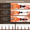 CHOKMAX Mini Cordless Rotary Tool with Work Screen, 3-Speed Grinder
