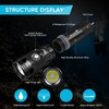 WindFire Dive Lights Scuba Diving Flashlight, IP68 Waterproof 262 ft