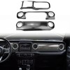 Bolaxin ABS Center Console Interior Trim Panel Dashboard Decor Cover