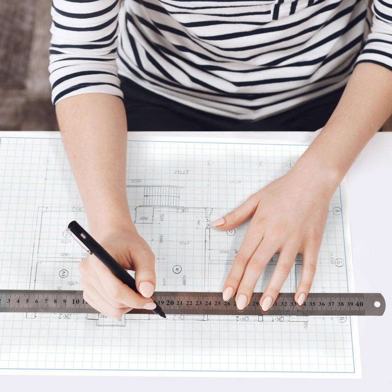 Graph Paper Pad for Blueprint Drawings, Drafting, Engineering Drawing, and