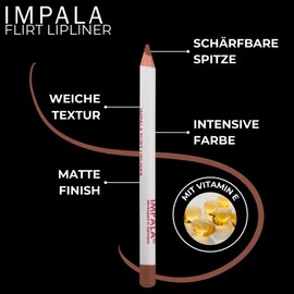 Flirt Matt Lip Liner I Lip Liner Pencil Colour 127 Latte I Waterproof