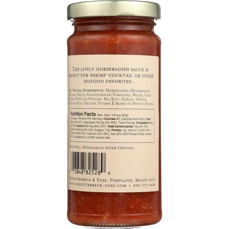 SCHLOTTERBECK & FOSS Cocktail Sauce, 8 FZ