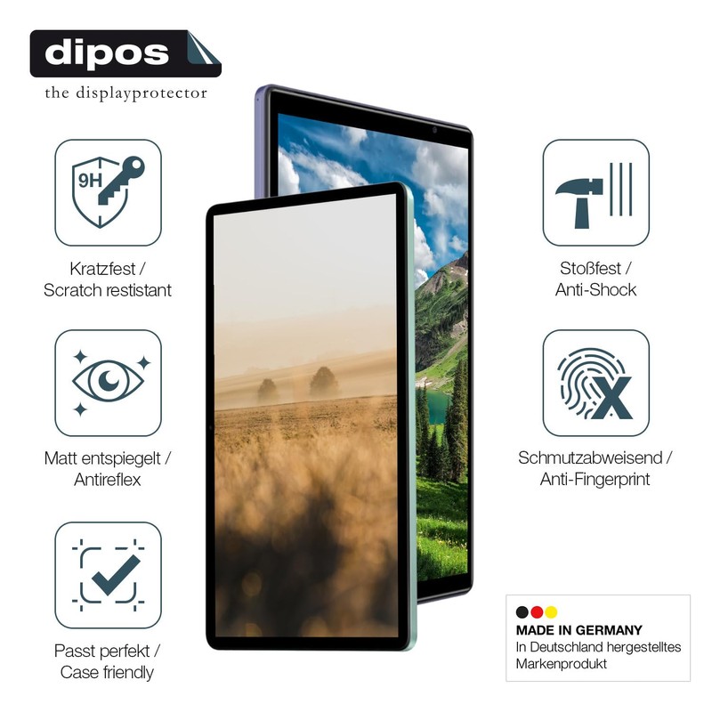dipos I 2x Screen Protector 9H Matte Compatible with Oppo