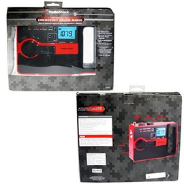 RadioShack® Emergency AM/FM/WX Crank Radio (Red)