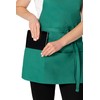 Chef Works Unisex Three Pocket Apron, Kelly Green, One Size