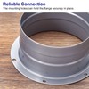 PATIKIL Duct Connector Flange, 4 Inch, 4 Pack Straight Pipe