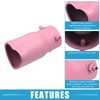 X AUTOHAUX Car Exhaust Tip Heart Shaped Tail Pipe 2.48Inch