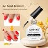 JODSONE 3Pcs 10ml Top and Base Coat Gel Nail Remover