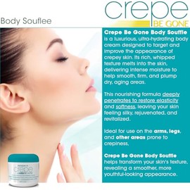 Dermactin Soufflé Corporal Clásico Crepe Be Gone De 85 G Y Crema Reafirmante Para El Cuello De 85 G (Set De 2 Piezas)